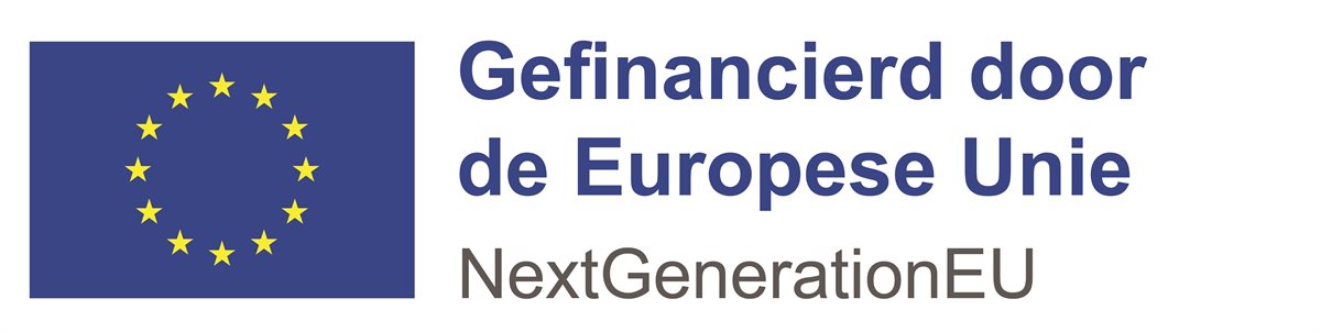 Logo: Gefinancierd door de Europese Unie, NextGenerationEU.